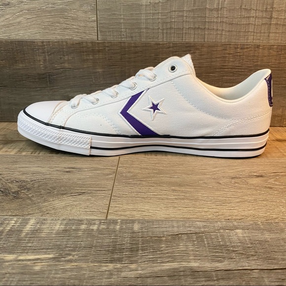 Converse Star Player Ox White Court Purple - Picture 3 of 6
